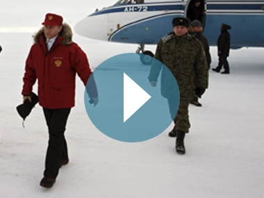 Vladimir Putin's visit to Alexandra Land Island on The Franz Josef Land Archipelago