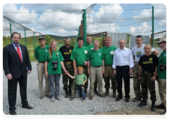 Vladimir Putin visits the Endangered Species Rehab Centre in the Primorye Territory