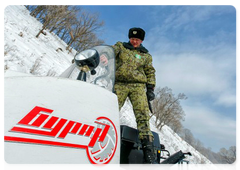 Dmitry Sukhanov rode a snowmobile along the routes ahead of the counting phase