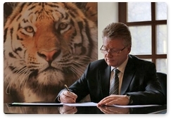 Amur tiger becomes mascot of International Sambo Federation
