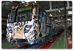 ‘Wild cat train’ launched on the grey line of the Moscow Metro