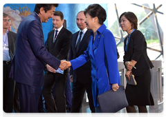 The Primorye Oceanarium of the Far Eastern branch of the Russian Academy of Sciences. With President of the Republic of Korea Park Geun-hye