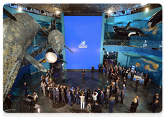 The opening ceremony for the Primorye Oceanarium of the Far Eastern branch of the Russian Academy of Sciences