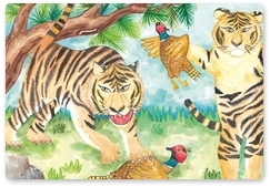 Results of international tiger and leopard drawing contest announced