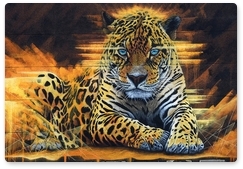 Огромный леопард украсил видовую площадку над Золотым мостом