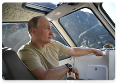 Владимир Путин посетил Саяно-Шушенский заповедник