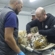 Veterinarians examine the tiger at the rehabilitation centre